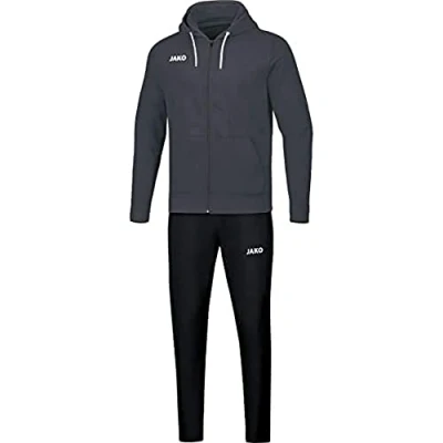 Afbeelding van Joggingspak Base met kap Antraciet / 128