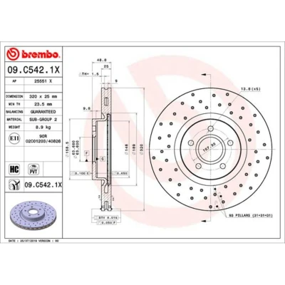 Afbeelding van Brembo Remschijven 09.C542.1X