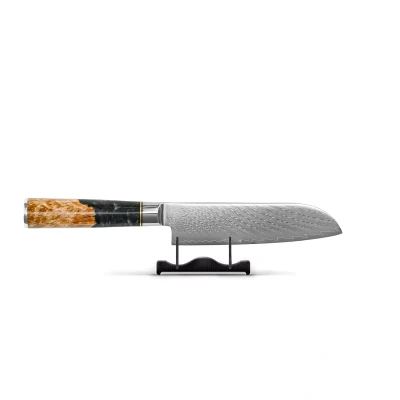 Afbeelding van Epoxy Onyx japans Damascus Santoku 18 cm