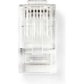 Afbeelding van RJ45 Connector Male UTP CAT5 Recht Verguld 10 Stuks PVC Nedis