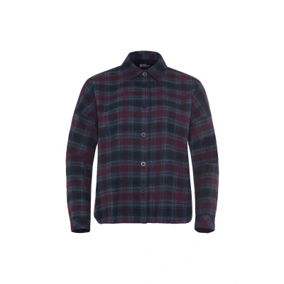 Afbeelding van Jack Wolfskin BAJA Overhemdblouse, Dames, Maat: Large, Check dark navy