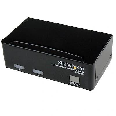 Afbeelding van StarTech.com 2 poort Professionele USB KVM Switch met Bekabeling
