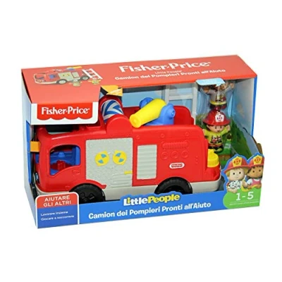 Afbeelding van Little People FPV32 Brandweerauto, speelset, speelgoed voor kinderen van 1+ jaar, meerkleurig