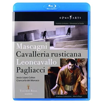 Afbeelding van Chorus And Orchestra Of The Teatro Real Madrid, Jesus López Cobos Leoncavallo: Pagliacci/Mascagni: Cavalleria Rusticana (Blu ray)