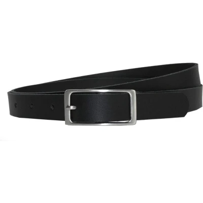 Afbeelding van Fana Belts dames riem zwart 2cm breed Taillemaat 85 Nette Smalle Kostuum Pak