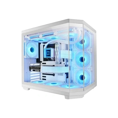 Afbeelding van Mars Gaming MC 3TCOREW Mid tower Tempered Glass Wit