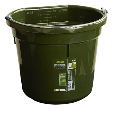 Afbeelding van Kerbl Voeder en Wateremmer Flat Back, Groen