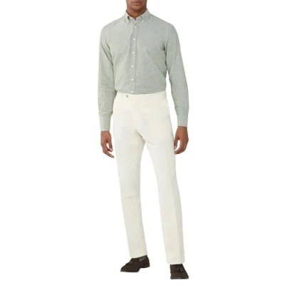 Afbeelding van Hackett London Heren GMD Texture 5Pkt Broek, Wit (Canvas Wit), 42W/32L, 42W / 32L