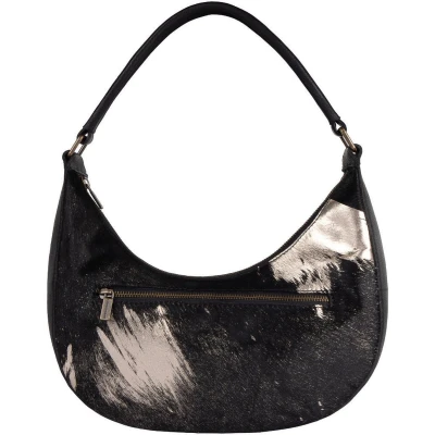 Afbeelding van Cowboysbag Roseland Baguette black goldhairon Damestas