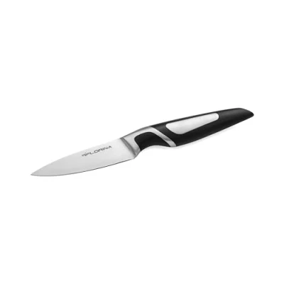 Afbeelding van FLORINA Groentemes (9 cm) I Keukenmes PROFESSIONAL Mes met Ergonomische Handgreep &amp; Antislip Coating van Roestvrij Staal Vaatwasmachinebestendig