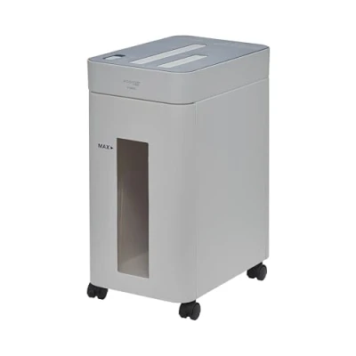 Afbeelding van Woozoo, Trituradora de Papel / Destructora documentos, 10 hojas, Tecnología transversal, Papelera 17L, A4, CD/DVD, tarjeta crédito Personal Shredder Cross Cut P10HCS Blanco