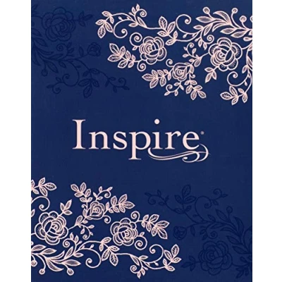 Afbeelding van Inspire Bible NLT (Hardcover Leatherlike, Navy): The for Coloring &amp; Creative Journaling