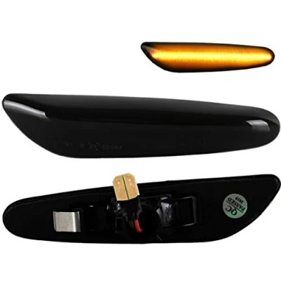 Afbeelding van Do!LED Led zijknipperlichten, zwart, smoked, met E keurmerk, compatibel E36, E46, E60, E61, E81, E82, E87, E88, E90, E91, E92, E93. Let op de artikelbeschrijving