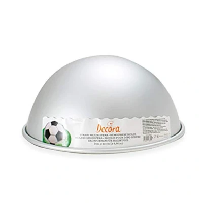 Afbeelding van Decora 0062957 Half bolvormig Diameter 22 x Hoogte 11 cm Geanodiseerd Aluminium Zilver