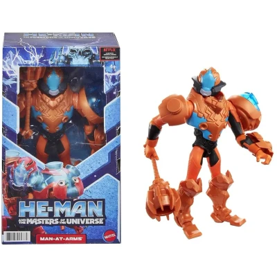 Afbeelding van He Man and the Masters of Universe at Arms grote figuur met accessoire geïnspireerd op MOTU Netflix Animated Series, 8,5 inch verzamelspeelgoed voor kinderen vanaf 4 jaar en ouder