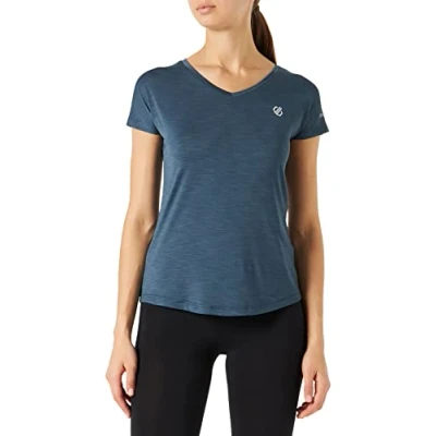 Afbeelding van Dare 2B, Vigilant Lichtgewicht Sneldrogend Q Wic Dames Fitness T Shirt, Orion Grey, Maat 42