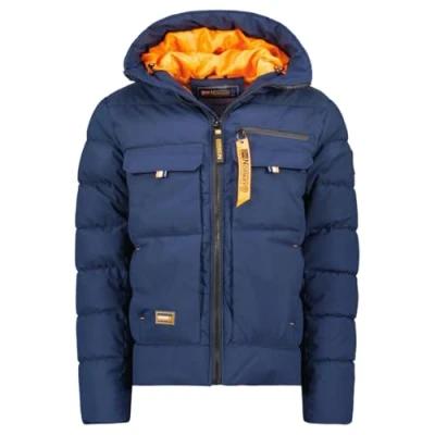 Afbeelding van Geographical Norway Dosiba Heren Winddichte Jas Outdoor Waterafstotende Lange Mouwen Regenjas Wandelen Seizoen Lente Zomer Herfst Winter (Marineblauw), Marineblauw, XL
