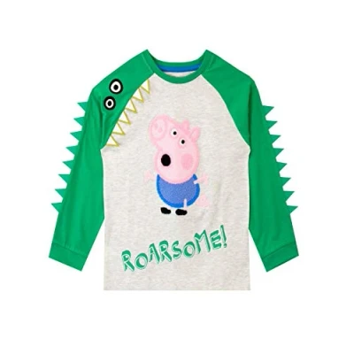 Afbeelding van Peppa Pig Jongens George Lange Mouwen Top, Grijs, 2 3 Jaren