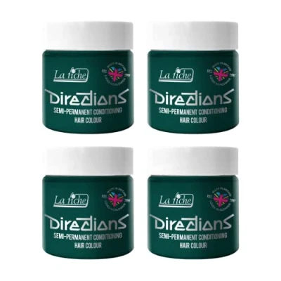 Afbeelding van La Riche Directions Set van 4 semi permanente kleurpotten alpine groen 100 ml