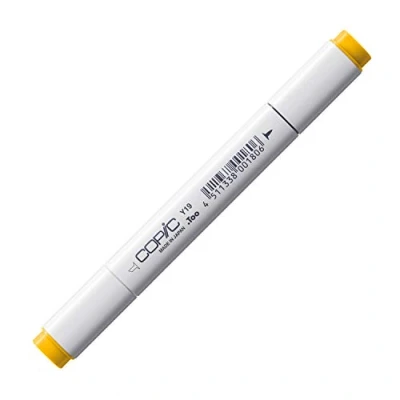 Afbeelding van COPIC Classic Marker Type Y 19, Napoli Yellow, professionele layout marker, op alcoholbasis, met een brede en fijne punt