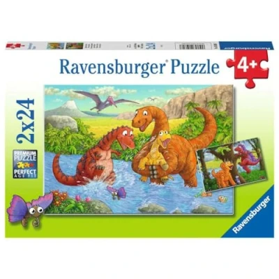 Afbeelding van Ravensburger puzzel Spelende dino&quot;;s