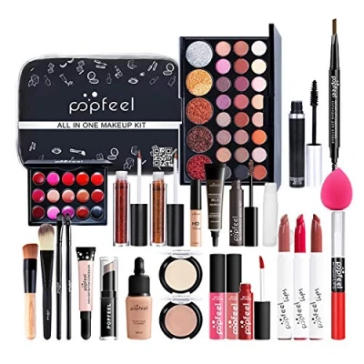 Afbeelding van Make up Voor Tieners Professionele Set Sets Vrouwen Cosmetische Starter Kit Met Opbergtas Draagbare Reizen
