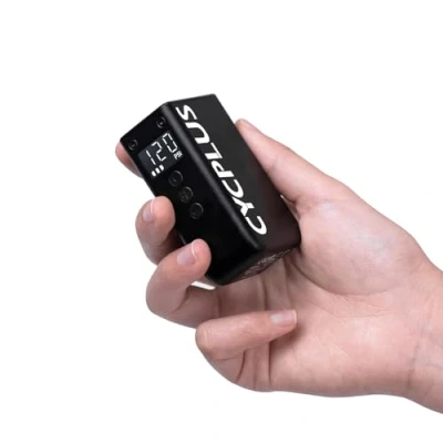 Afbeelding van CYCPLUS Tiny Bike luchtpomp met meter, Max 120 PSI draadloze oplaadbare elektrische fietspomp, automatische stop, Presta en Schrader ventiel voor E bike, mountainbike, stadsfiets AS2 PRO 2025