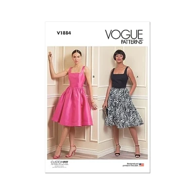 Afbeelding van Vogue Patterns V1884A5 Misses Jurk A5 (6 8 10 12 14)