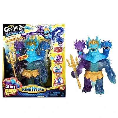 Afbeelding van Goo JIT tot helden Deep Sea King Hydra figuur met 3 in 1 drievoudige aanval van de Power geeft ook gevechtsound en licht uit
