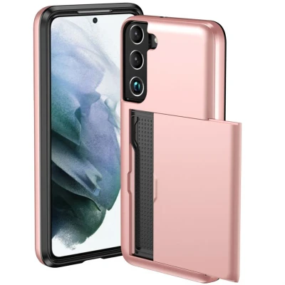 Afbeelding van Samsung Galaxy S22 Hoesje Kunststof iMoshion Hardcase/Backcover Rosé goud Telefoonhoesje