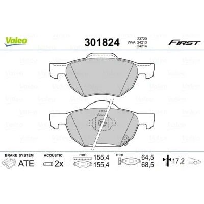 Afbeelding van Valeo Remblokset 301824