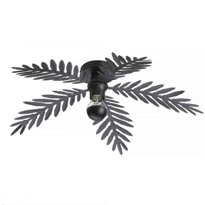 Afbeelding van Ylumen Plafondlamp Palm 5 bladen Ã ̃ 60 cm zwart