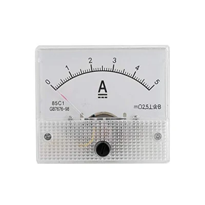 Afbeelding van VBESTLIFE Analoge Voltage Ampèremeter en Voltmeter, Huidige Voltmeter van DC Stroom 85C1 (Ampermeter 5A)