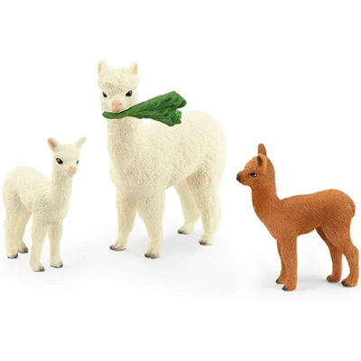 Afbeelding van Schleich wild life alpaca met veulens