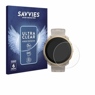 Afbeelding van Savvies Screenprotector voor Polar Vantage M3 Folie Beschermfolie transparant (6 Stuks)