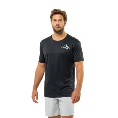 Afbeelding van Jack Wolfskin PEAK Graphic Sport Tshirt, Heren, Maat: Small, Phantom