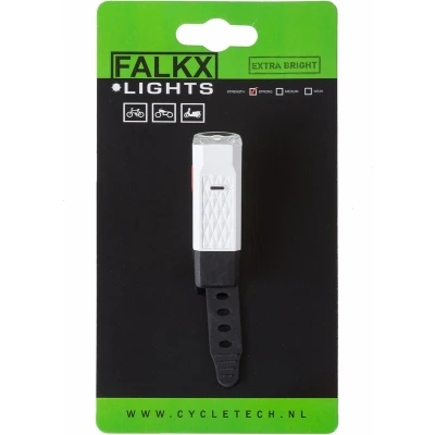 Afbeelding van FALKX Mini koplamp LED. USB oplaadbaar (hangverpakking).
