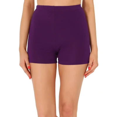 Afbeelding van Merry Style MS MS10 391 LE Dames Leggings Sport Vrijetijdsbroek Hotpants Shorts Boxershorts Kort Viscose Pruim S