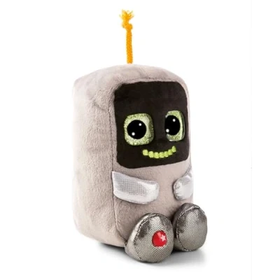 Afbeelding van GLUBSCHIS knuffel robot R03 Bot 15cm grijs Zacht pluche, schattig om mee te knuffelen en spelen, voor kinderen volwassenen, een geweldig cadeau idee 61846