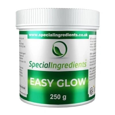 Afbeelding van Special Ingredients Easy Glow Premium kwaliteit extra fijn poeder veganistisch, GMO vrij, glutenvrij recyclebare container (250g)