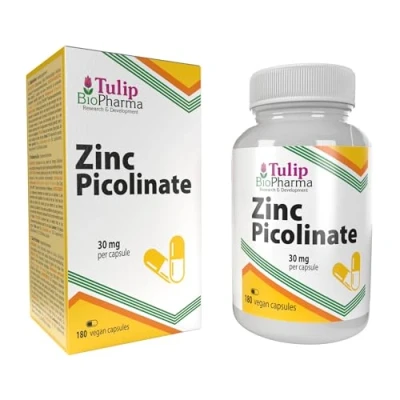 Afbeelding van Zink Picolinate 30mg 180 Veganistische Capsules, 3rd Party Lab getest, Supplement met hoge weerstand