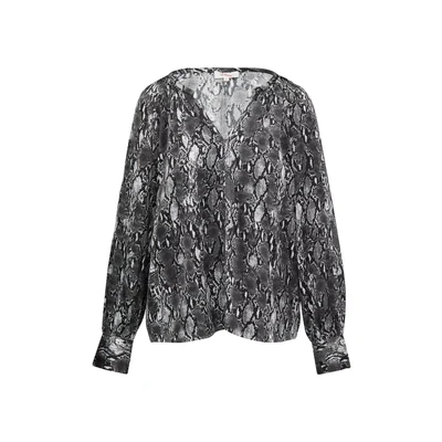 Afbeelding van s.Oliver IM Loose FIT Blouse, Dames, Maat: 32, Dunkelgrau