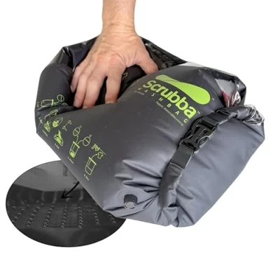 Afbeelding van Scrubba Wash Bag 2.0 wasmachine voor op de camping, uniseks Wastas, zwart, normale maat