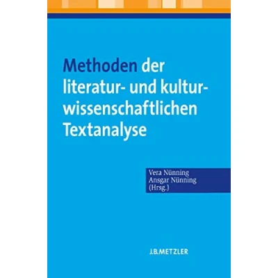 Afbeelding van Methoden der literatur und kulturwissenschaftlichen Textanalyse