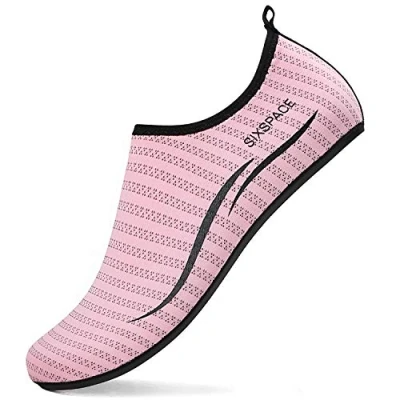 Afbeelding van Sixspace Waterschoenen, voor dames en heren, badschoenen, zwemschoenen, sneldrogend, slip on, ademend, geschikt strand, zwembad, surfen yoga, 39 EU