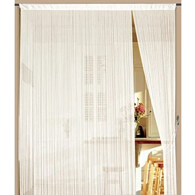Afbeelding van Kaikoon draadgordijn, gordijn, beurs, 150 cm x 200 cm, parelwit, crème