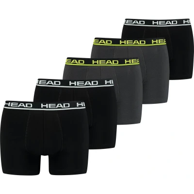 Afbeelding van HEAD 5P boxers basic zwart &amp; grijs XL