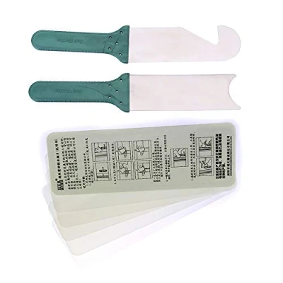 Afbeelding van Loboo Idea 7 delige schuifdeurslot pickkit, inclusief 2 roestvrijstalen lock pick bypass vellen en 5 plastic lockpick