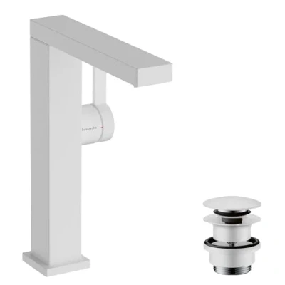 Afbeelding van Hg basin mixer 210 tecturis e fine coolst swivel sp w push open waste 73060700