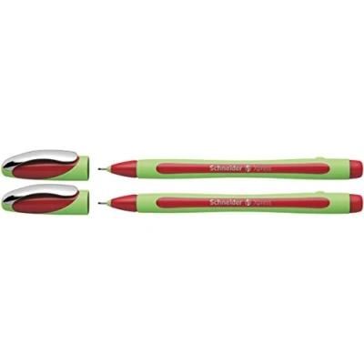 Afbeelding van 5x Fineliner Schneider Xpress 0,8mm 2 stuks op blister rood